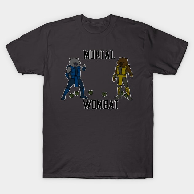 Mortal Wombat T-Shirt by Stpd_Mnky Designs